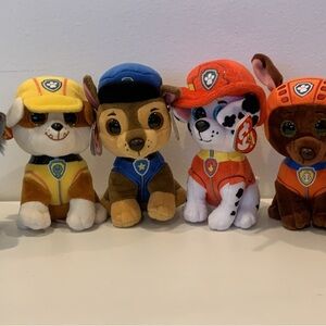 Six Paw Patrol Beanie Boos